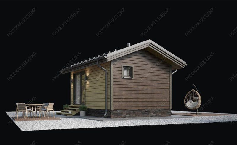 Брусовая баня 14