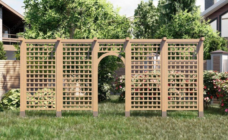 Деревянная шпалера Сысоево