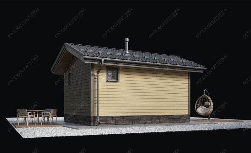 Брусовая баня 14