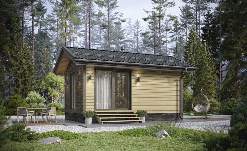 Брусовая баня 14