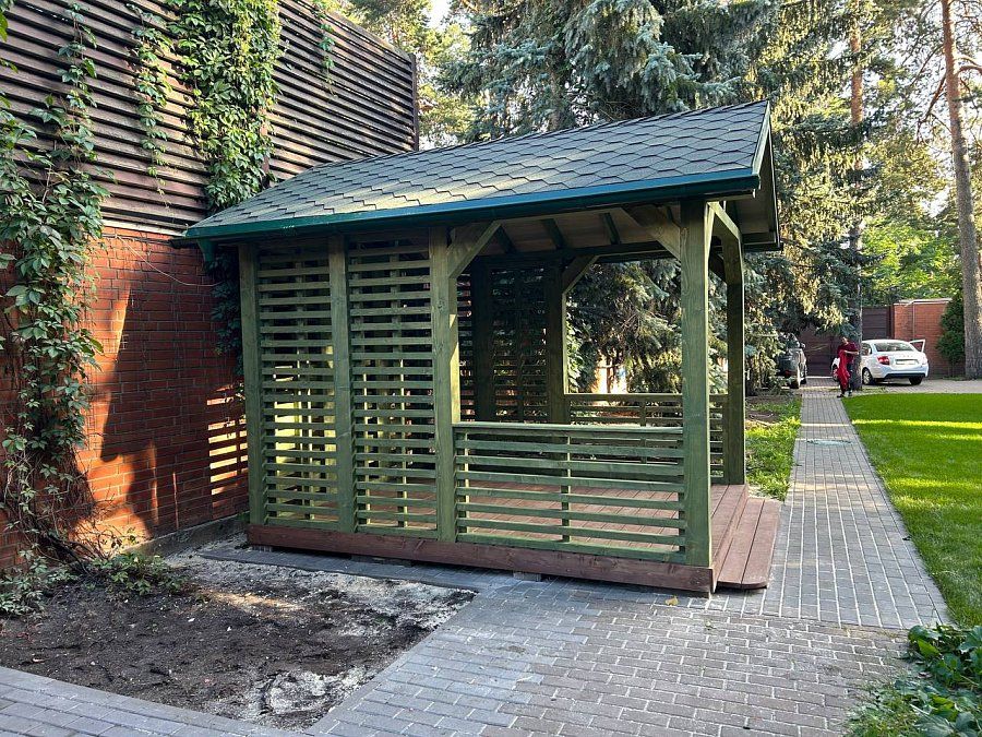 Прямоугольная беседка ЛОЗА