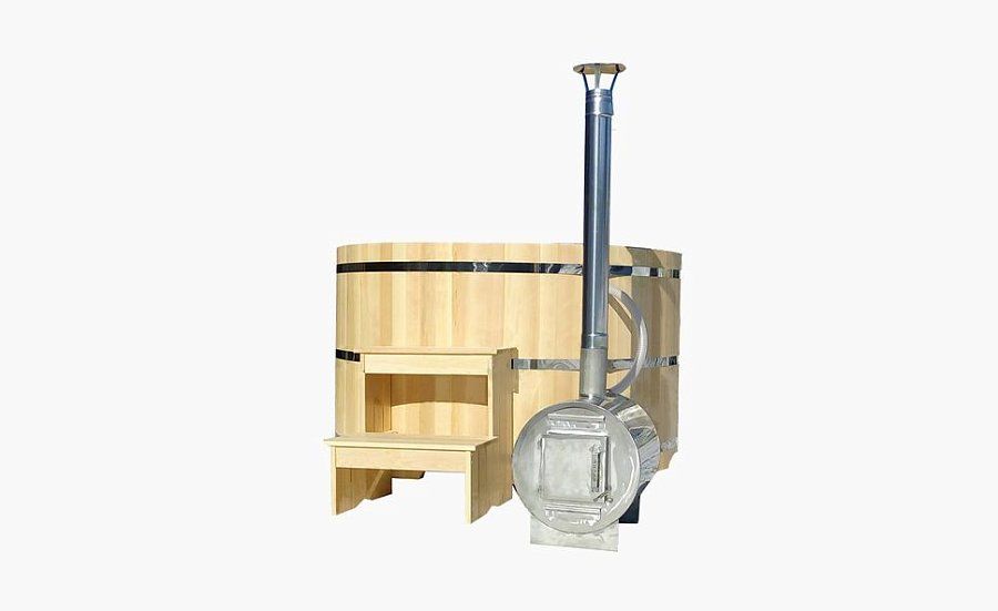 Фурако овальная с наружной печью, Kupel11 кедр 1.8х1.2х1.2