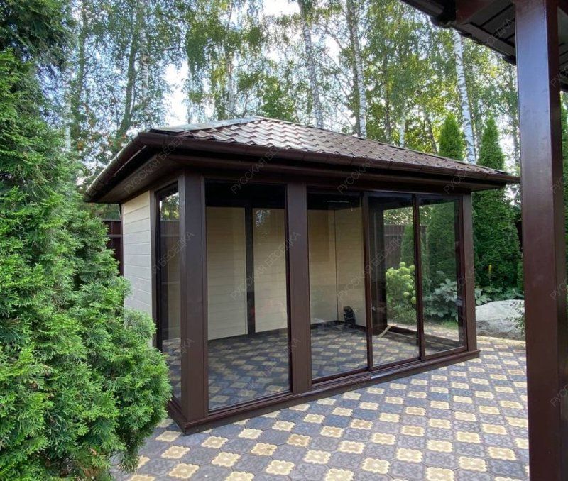 Застекленная беседка ПОЛИЯ
