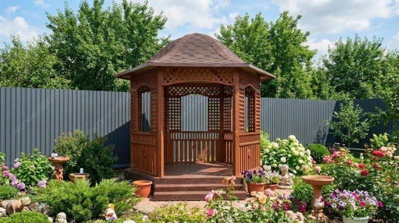 Шестигранная беседка ЗЕНИЦА
