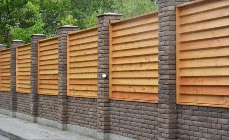 Забор №36 - жалюзи с планкой