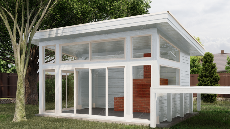 Закрытая беседка ЮНА