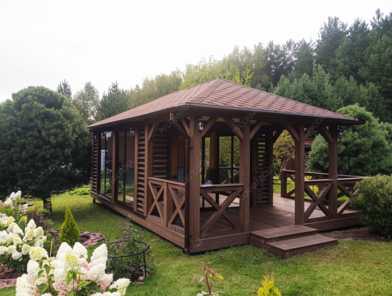 Застекленная беседка КАННА