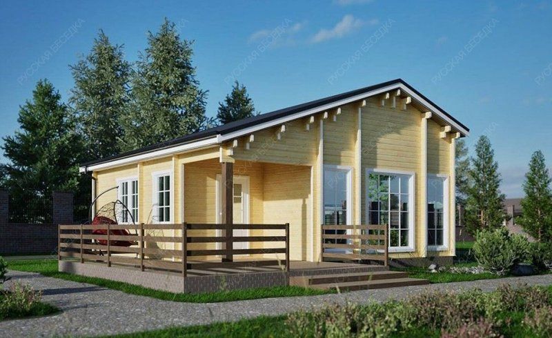 Гостевые дома из мини-бруса ДГ-45