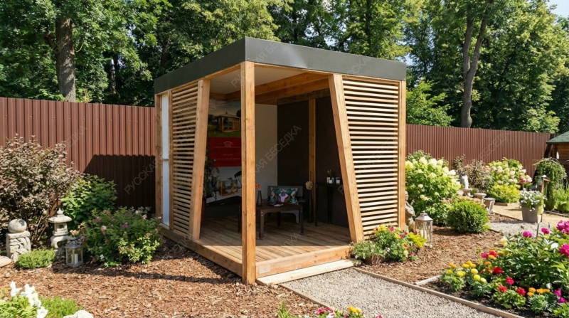 Современная беседка НЕГА